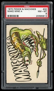 1970 Donruss Fiends and Machines #20 Make Mine A PSA 8 - Bild 1 von 3