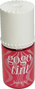 BENEFIT COSMETICS GoGo Tint Bright Cherry Lip Cheek Stain .33oz 10mL Full Size - Picture 1 of 3