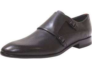 Hugo Boss Herren Appeal Monk Riemen Halbschuhe Leder Elegant Schuhe Schwarz - Bild 1 von 49