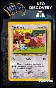 Pokemon Karte Teddiursa 65/75 Edition 2 Ed 2 Neo Discovery Wizards DE 3 - Bild 1 von 3