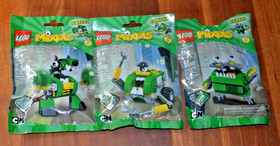 NEW Lego Mixels Set of 3 # 41572 Gobbol- 41573 Sweepz - 41574 Compax - Series 9 