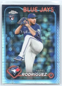 2024 Topps Chrome Update Prizm Refractor Yariel Rodriguez Rookie Toronto Blue - Picture 1 of 2