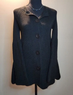 Cárdigan abotonado tejido negro Mary-Kate and Ashley vintage para niñas Y2K talla 10/12 Foto 1 de 4