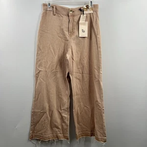 Sincerely Jules Wide Leg Crop Jeans Raw Hems Light Gr. 26 Neu mit Etikett peachy tan - Bild 1 von 7