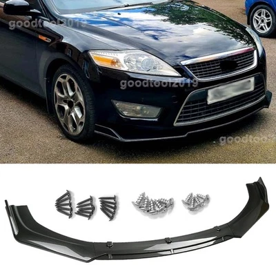 Carbon Fiber Front Bumper Lip Splitter Spoiler Guard Chin For Ford Mondeo Fusion Foto 1 de 4
