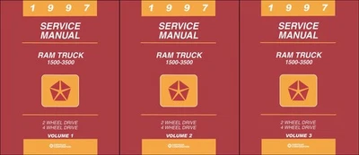 Dodge Ram 1997 camioneta manual de taller 1500-2500-3500 libro de servicio de reparación gasolina y diésel Foto 1 de 4