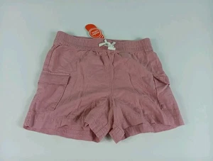 Wonder Nation Girls Woven Pull On Shorts With Pockets Size L 10/12 (PINK) NWT - Picture 1 of 5