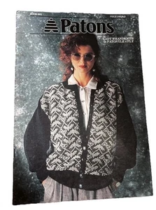 Patons Knit Pattern Bk 883 Ladies Handknits Patonyle 4 Ply Jumper Jacket Twinset - Picture 1 of 12