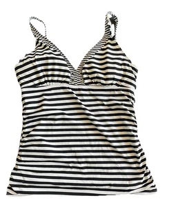 Camiseta sin mangas Tommy Bahama a rayas blancas y negras Breaker Bay OTS talla XL - Imagen 1 de 10