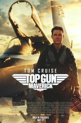 NEW TOP GUN MAVERICK 2022 MOVIE POSTER PREMIUM WALL ART PRINT SIZE A5-A1 - Image 1 of 4