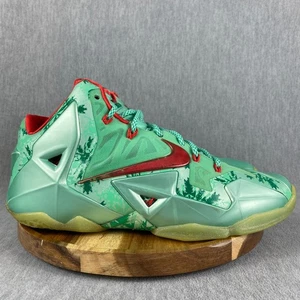 Nike LeBron 11 Zapatos de Navidad para Hombres Talla 11.5 Verde Brillo Tenis Atléticos XI - Imagen 1 de 10