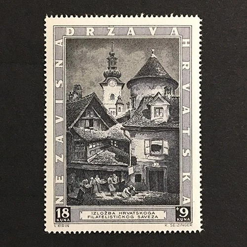 Croacia 1943 edición única MNH ** SEGUNDA GUERRA MUNDIAL Sc#B39 Foto 1 de 1