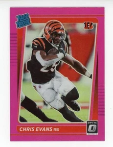 Panini Donruss Optic Chris Evans Pink RC #294 2021 Cincinnati Bengals - Imagen 1 de 2