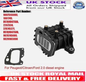 EGR Cooler Housing For Peugeot Boxer Citroen C4 C5 Relay Ford Galaxy Focus 2.0 - Picture 1 of 8