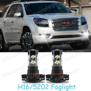 For GMC Acadia 2007-2012 - 2PC 6000K White 5202 2504 LED Fog Light Bulbs - Picture 1 of 12