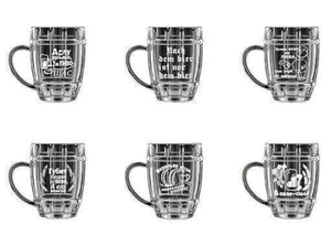 Bierkrug Bier Bierglas 500ml Maßkrug aus Glas Sauna Баня Кружка Пиво - Bild 1 von 47