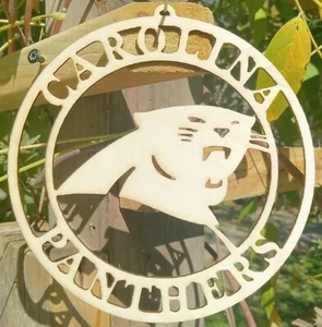 Carolina Panthers Laser geschnitten Fenster/Wand Dekor Farbe/Flecke bereit 4" oder 6"x2mm SCHÖN! - Bild 1 von 4