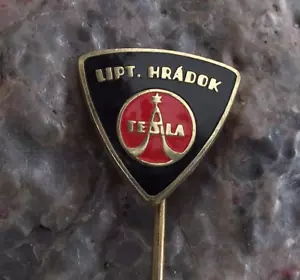 Vintage Tesla Liptovsky Hradok Vintage Telephone PBX Switch Research Pin Badge - Picture 1 of 6