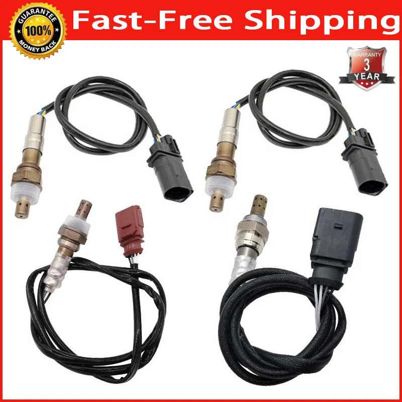 4pcs Upper+Lower Oxygen Sensor For Audi A6 A4 3.2L V6 2005 2006 2007 2008 2009 - Image 1 of 4