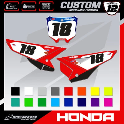 FONDOS DE MATRÍCULAS DE MOTOCROSS MX PERSONALIZADOS HONDA CRF250R CRF450R 2025 TEAM 24 Foto 1 de 4