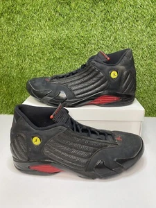 Air Jordan 14 Last Shot Retro 2018 Size 16 Mens Black Sneakers 487471-003 - Picture 1 of 10