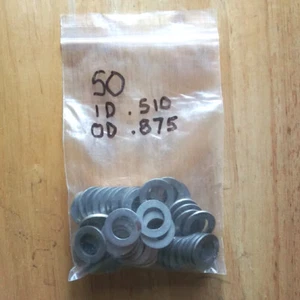 Vintage gokart 1/2" kingpin spacer  Washers .510 ID x .875 OD x 14ga - Picture 1 of 1