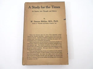 Vintage 1920 1. Auflage HC/DJ Studie für die Zeit Untersuchung in Gedanken & Motiv W. McKim - Bild 1 von 11