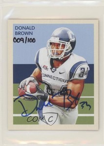 2009 Philadelphia 1935 National Chicle /100 Donald Brown #NC92 Rookie Auto RC
