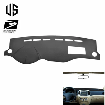 Cubierta de tablero de cuero antideslizante para Hyundai Accent 2006-2011 Foto 1 de 4