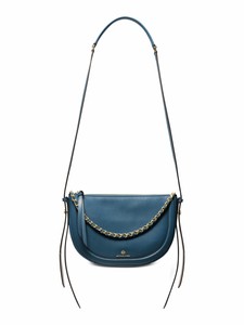 MICHAEL KORS Blue Leather Crossbody Handbag Purse