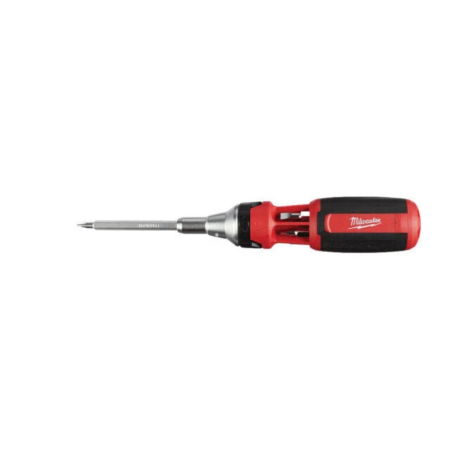 Milwaukee 48222322 Ratcheting Multi Bit Screwdriver Set - Red