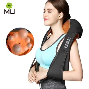Wireless Massaggiatore Collo Spalle,dispositivo di massaggio Shiatsu con calore - Foto 1 di 8