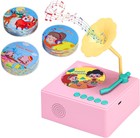 Music Toys Kids Baby Phonograph Classic Record Player Set Baby Toddlers PINK