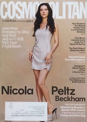 Cosmopolitan Magazine April 2023 Nicola Peltz Beckham, Couples & Throuples Issue - Image 1 of 4