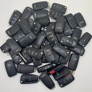 Lot x 48 Audi Flip Key Fob Remote Keyless Worn Mix Bulk Locksmith Lot - Picture 1 of 5