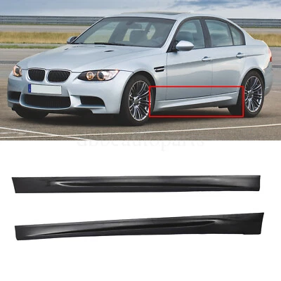 For 05-11 BMW E90 E91 3 Series 323I 325I 328I M3 Style Side Skirts Rocker Foto 1 de 4