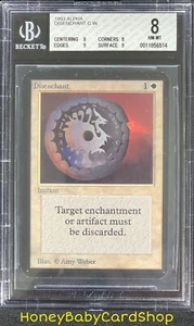 MTG Limited Edition Alpha 1993 Disenchant BGS 8.0Q++ NM/MT Old School 93/94 - Picture 1 of 6