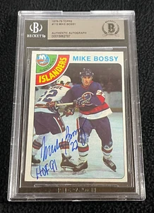 Mike Bossy Signed 19748/79 Topps Rookie Card #115 BAS Certified Islanders - Picture 1 of 2