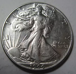 1944 silver Walking Half (#324ap) - Imagen 1 de 2