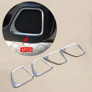 Chrome Door Trumpet Horn Speaker Cover Trim For Mitsubishi Outlander 2013-2021 - Picture 1 of 3