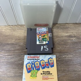 Dig Dug II 2 (Nintendo Entertainment System, 1985) NES W/ MANUAL TESTED!