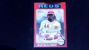 2024 Topps Heritage #473 Elly De La Cruz Red Border - Picture 1 of 2