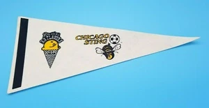 CHICAGO STING - NASL MISL SOCCER PENNANT - 1980's PROMOTIONAL GIVE-A-WAY - Picture 1 of 1