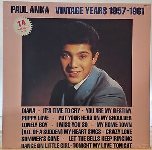 Paul Anka Vintage Years 1957 - 1961, LP, 1977, SIRE SR 6043 (Mint)