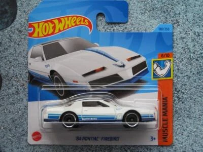Hot Wheels H3Q 180 1984 PONTIAC FIREBIRD white 180/250 CaseQ - Image 1 of 2