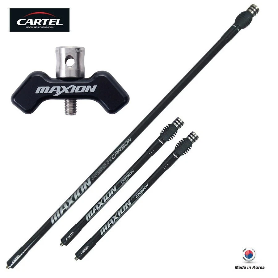 Cartel Archery Maxion Carbon 30" & 12" Stabilizers/V-Bar Kit / Made in Korea - Image 1 of 1