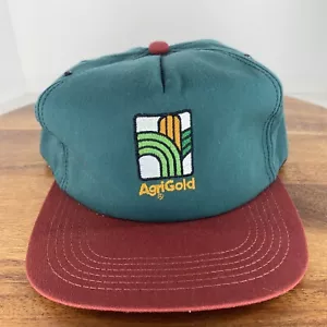 Vintage Agrigold Green and Red K-Products Logo Snapback Hat Adjustable Cap - Picture 1 of 7