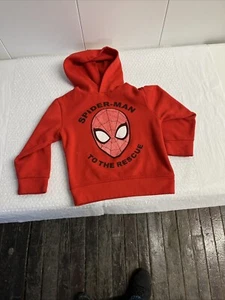 Boys Size 5 Marvel Spiderman Hoodie Red And Black - Picture 1 of 4