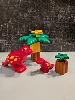 Mega Blocks Lego vintage / Duplo set dinosaures T Rex Tyranosaurus - Photo 1/4