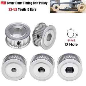 MXL Timing Belt Pulley AF-Type 22-52 Teeth 6/10mm Width Synchronous Wheel D Bore - Picture 1 of 12